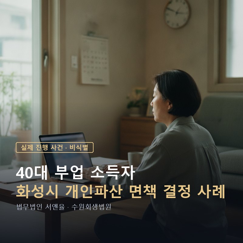개인파산 신청자격, 소득이 있어도 가능할까|화성 40대 면책결정 사 — 이해를 돕기 위한 연출 이미지